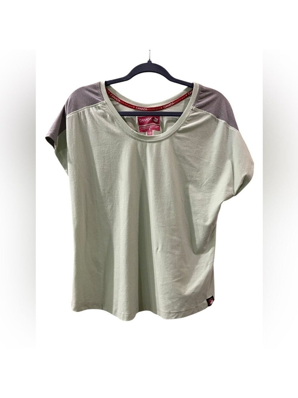 Canada Women’s Weather Gear Green Short Sleeve Shirt Top Athletic Size: Large